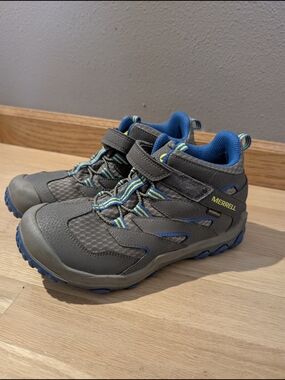 Merrell Kids' Gray and Blue Trail Sneakers